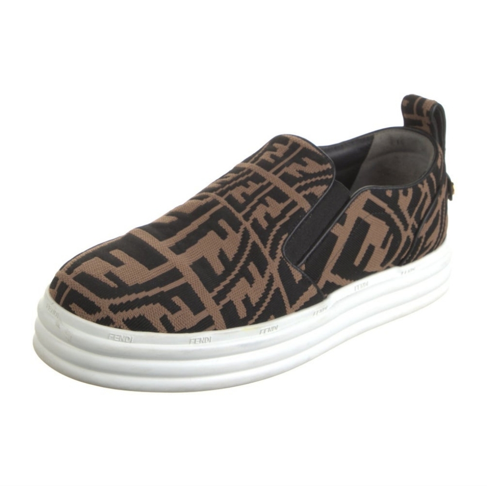 Fendi Women’s Brown Slip-On Sneakers Size EU 39.5 - Picture 7 of 8